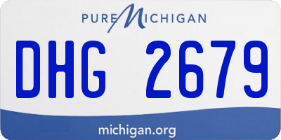 MI license plate DHG2679