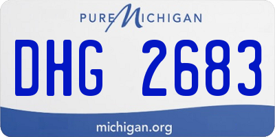 MI license plate DHG2683