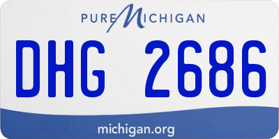 MI license plate DHG2686