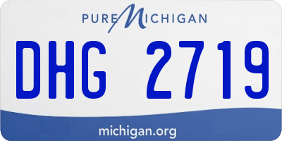 MI license plate DHG2719
