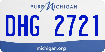MI license plate DHG2721