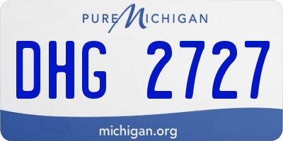 MI license plate DHG2727