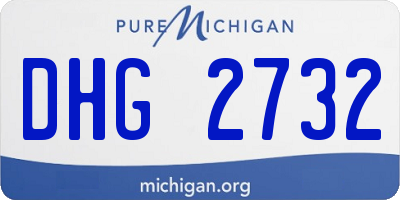 MI license plate DHG2732