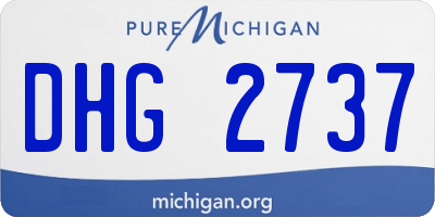 MI license plate DHG2737
