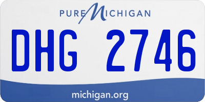 MI license plate DHG2746