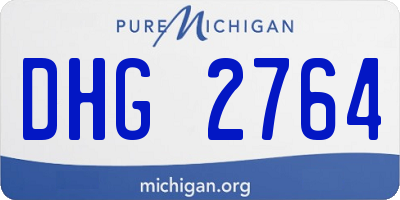 MI license plate DHG2764