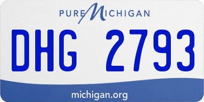 MI license plate DHG2793