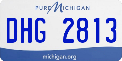 MI license plate DHG2813