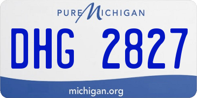 MI license plate DHG2827