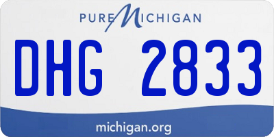 MI license plate DHG2833