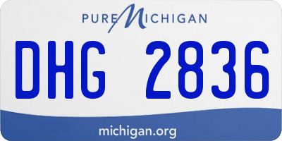 MI license plate DHG2836