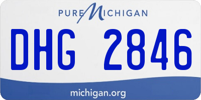 MI license plate DHG2846