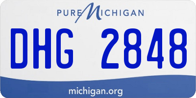MI license plate DHG2848