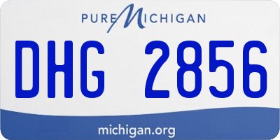 MI license plate DHG2856