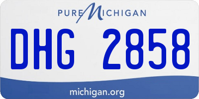 MI license plate DHG2858