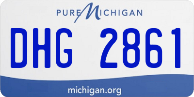 MI license plate DHG2861