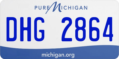 MI license plate DHG2864