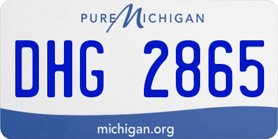 MI license plate DHG2865
