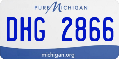MI license plate DHG2866