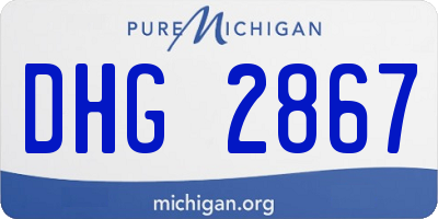 MI license plate DHG2867