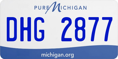 MI license plate DHG2877