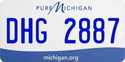 MI license plate DHG2887