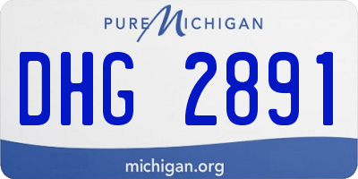 MI license plate DHG2891