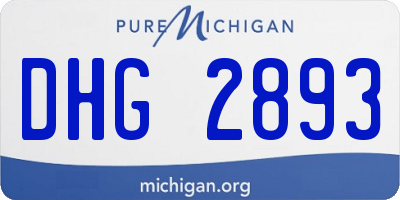 MI license plate DHG2893