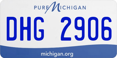 MI license plate DHG2906