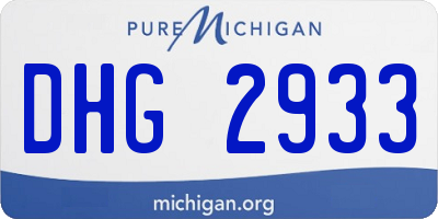 MI license plate DHG2933