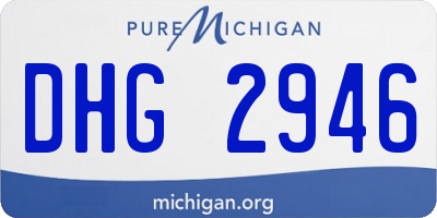 MI license plate DHG2946
