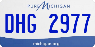 MI license plate DHG2977