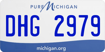 MI license plate DHG2979