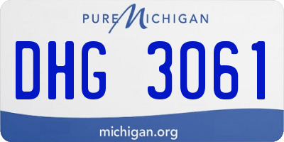 MI license plate DHG3061