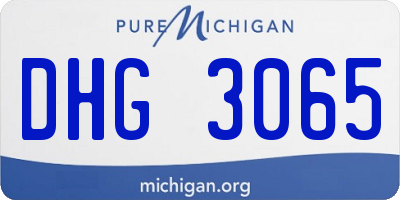 MI license plate DHG3065