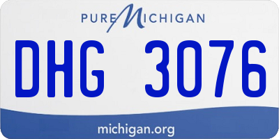 MI license plate DHG3076