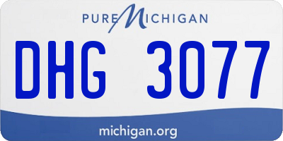 MI license plate DHG3077