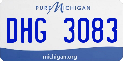 MI license plate DHG3083