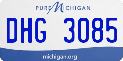 MI license plate DHG3085