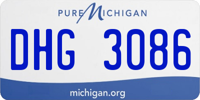 MI license plate DHG3086