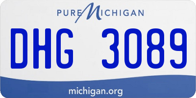 MI license plate DHG3089