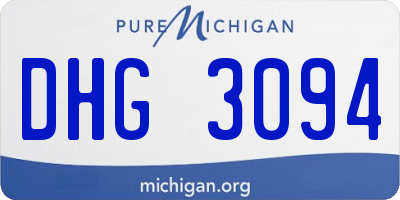 MI license plate DHG3094