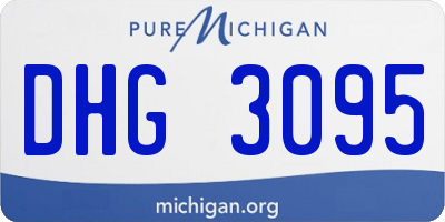 MI license plate DHG3095