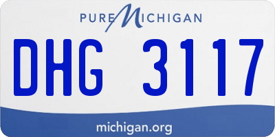 MI license plate DHG3117