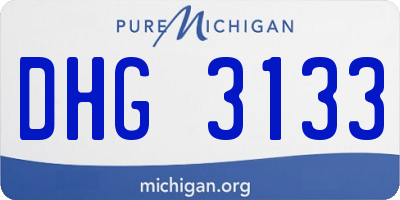 MI license plate DHG3133