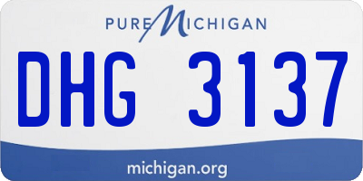 MI license plate DHG3137