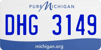 MI license plate DHG3149