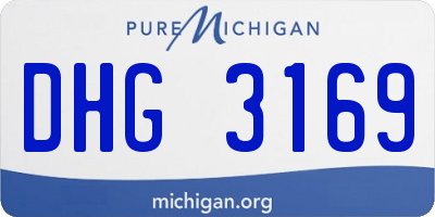 MI license plate DHG3169