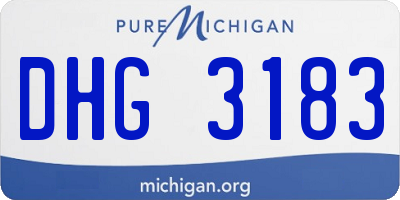 MI license plate DHG3183