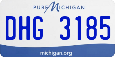 MI license plate DHG3185